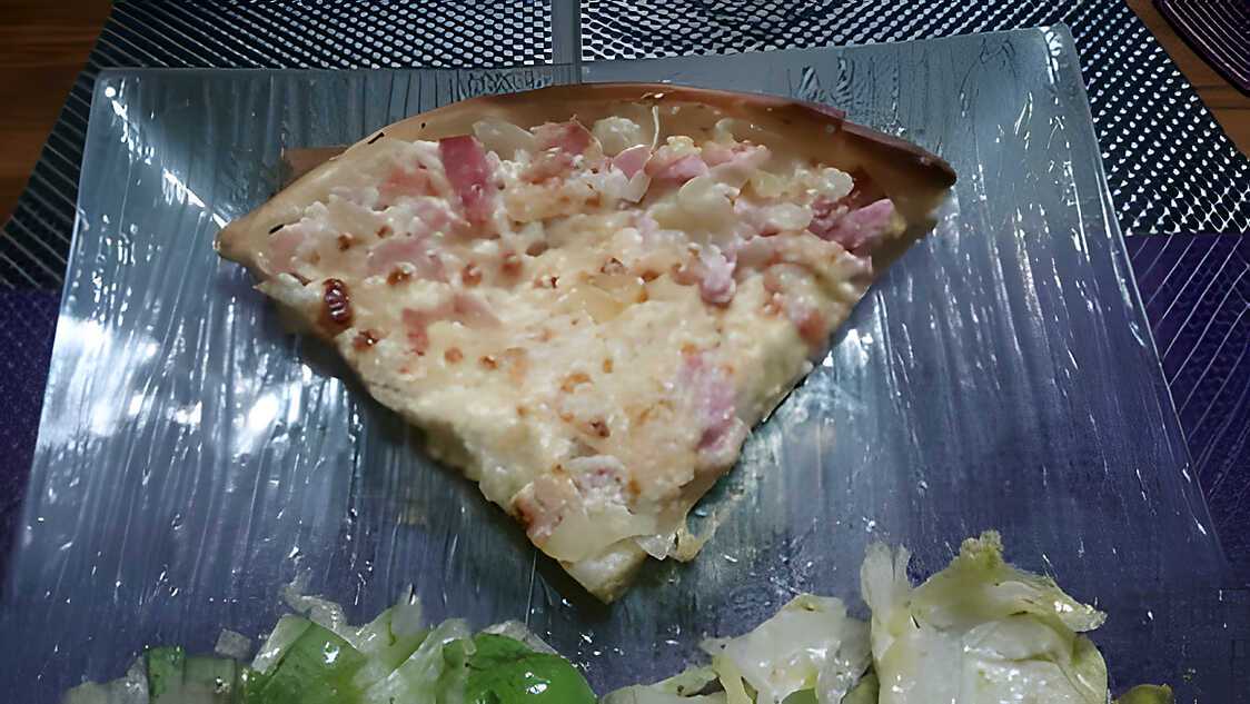 Recette de Tarte Flambée Gratinée flammekueche