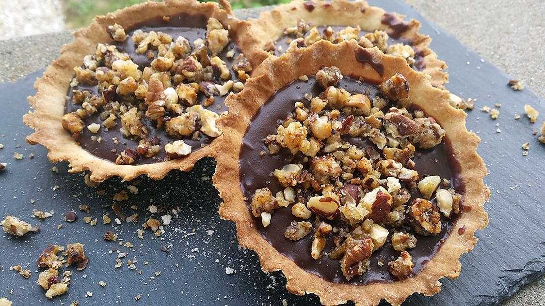 Recette De Tarte Chocolat Caramel Et Noix De P Can Caram Lis Es