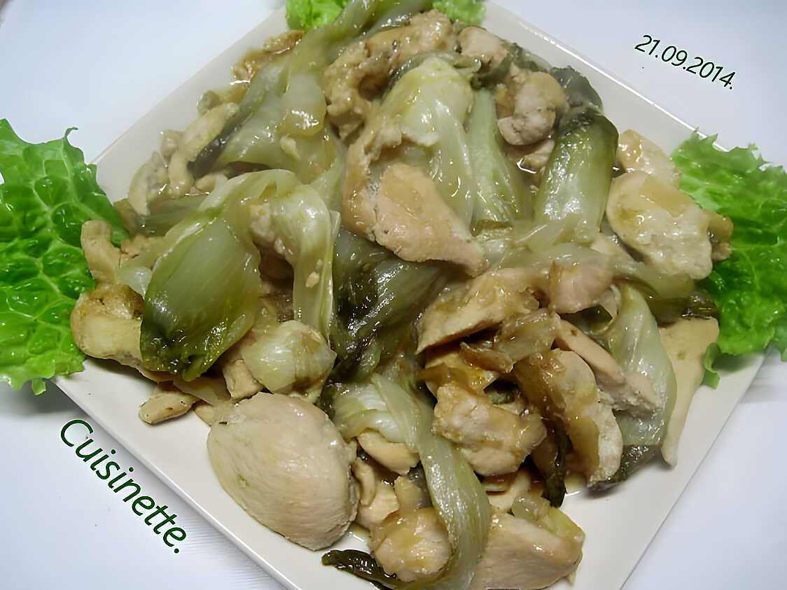 Recette D Minc De Poulet Aux Endives