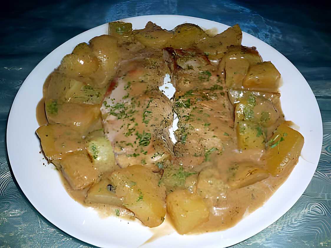 Recette D Escalopes De Porc Pommes De Terre Moutarde