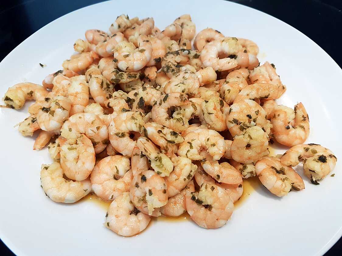 Recette de Crevettes marinées à l ail