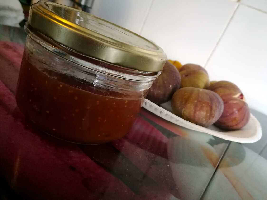 Recette de Confiture de pêche abricot et figues au Thermomix