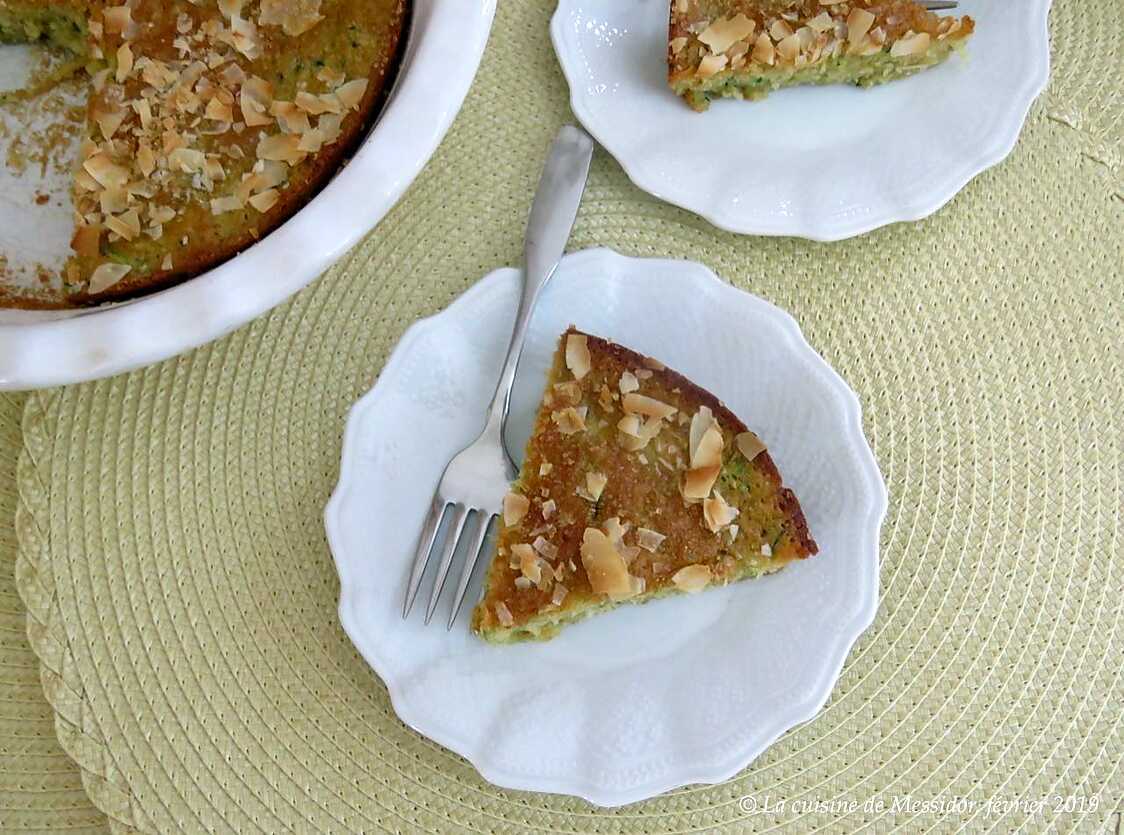 Recette de Tarte coco lime à la courgette