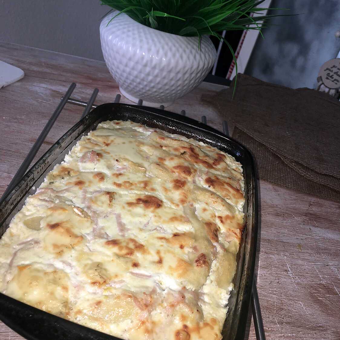 Recette de Quenelles au jambon et a la béchamel