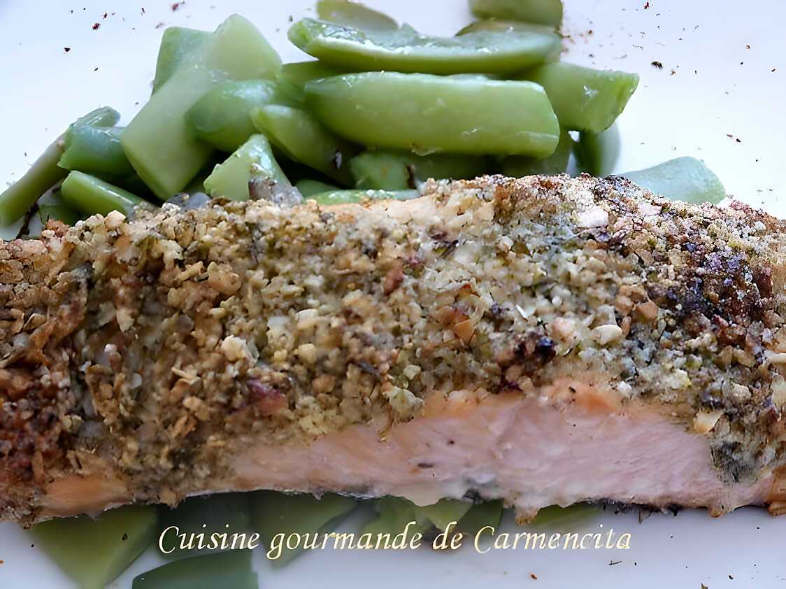 Recette de Pavé de saumon au beurre d amande