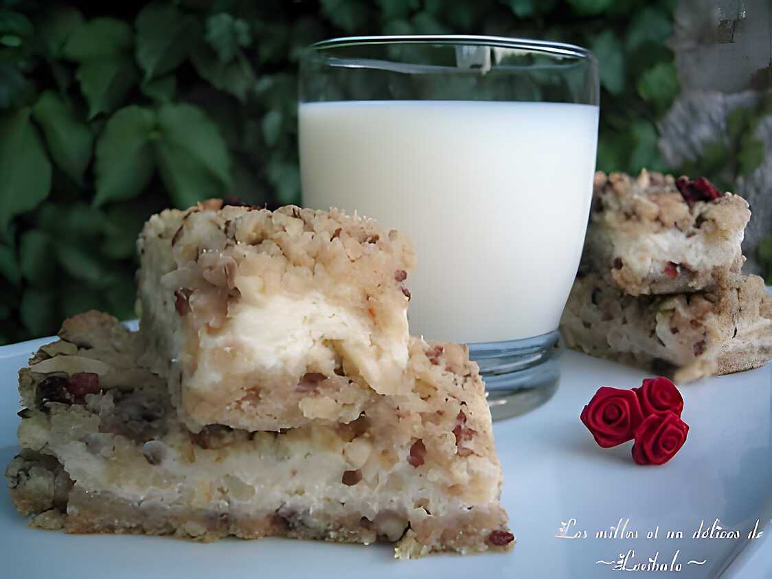 Recette De Barres Tendres Aux Amandes Poires Et Canneberges