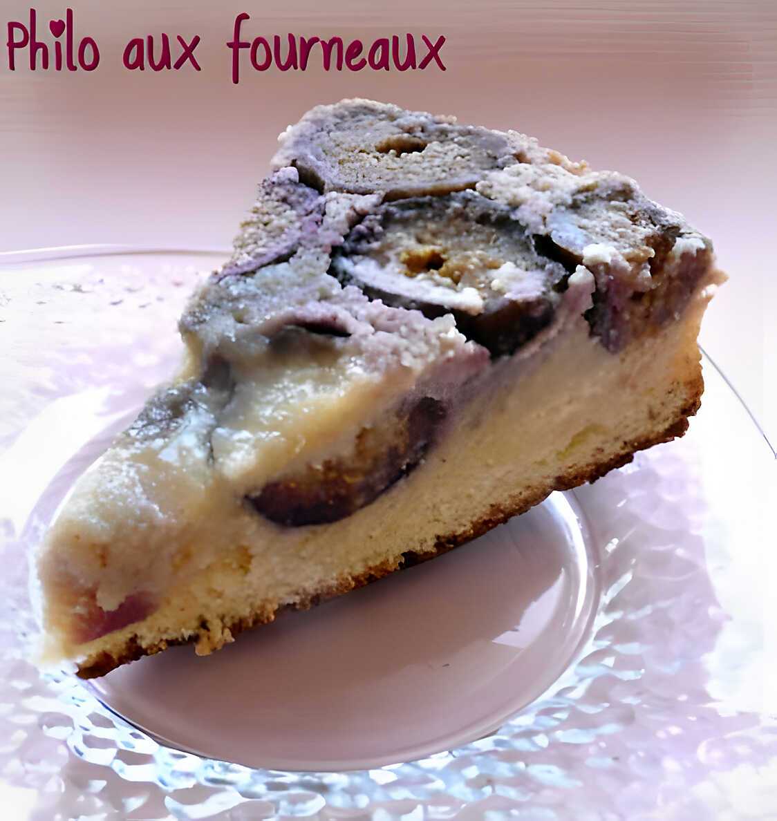 Recette de Gâteau pâtissier aux figues à la crème d amandes à la