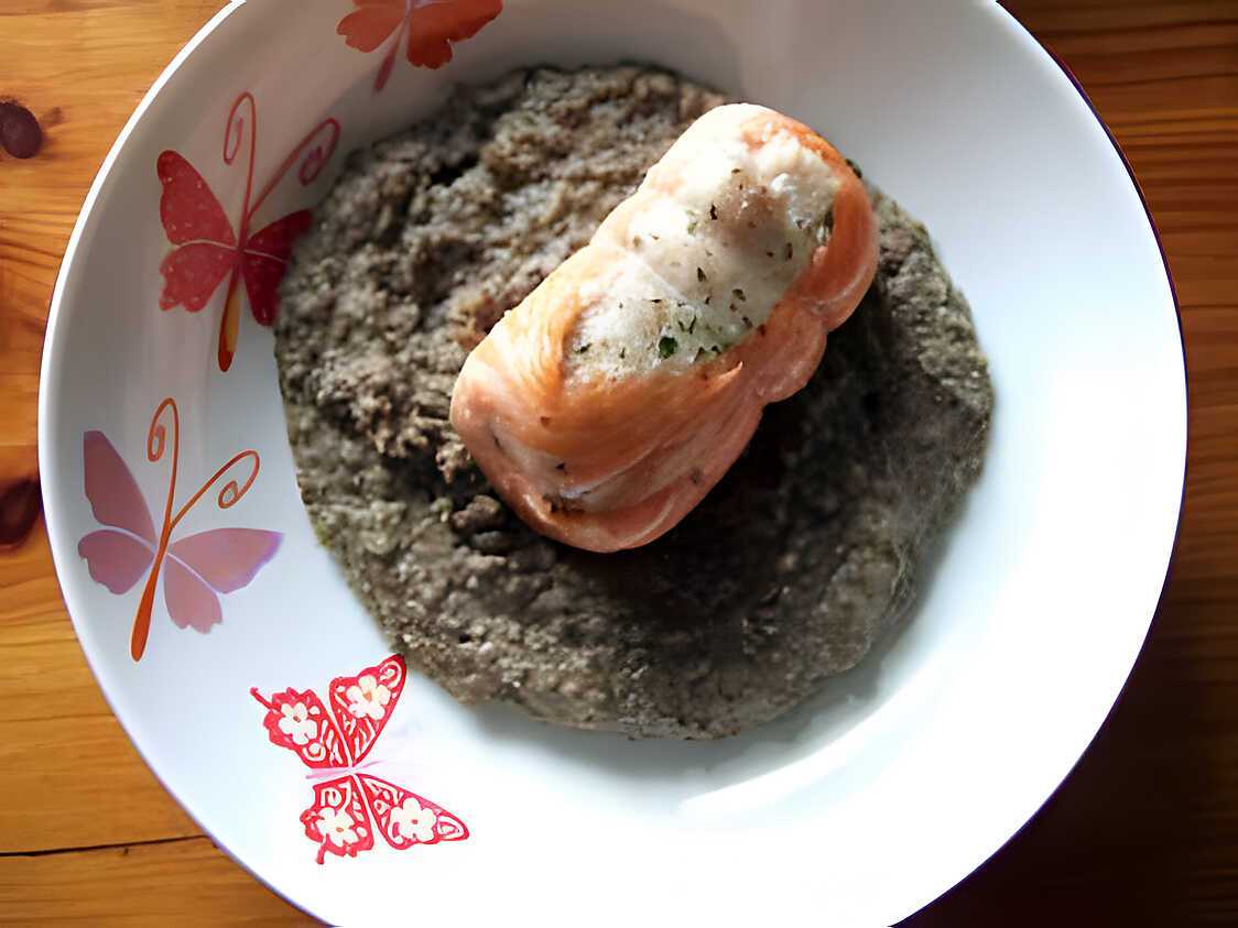 Recette De Paupiettes De Saumon Sur Un Lit De Cr Me De Lentilles