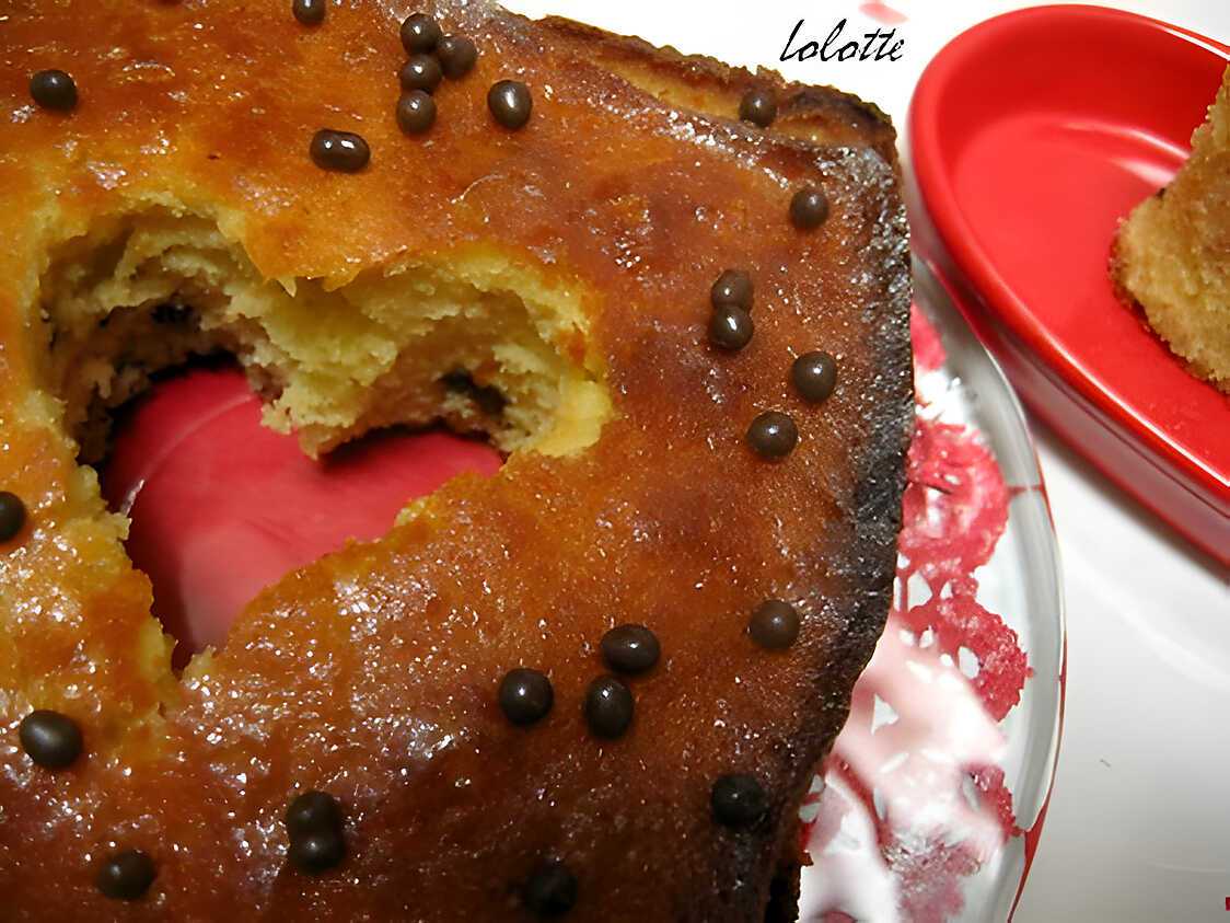 Recette de Gâteau à lorange sanguine et perles de chocolat