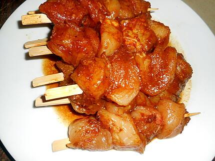 Recette De Brochette De Poulet à La Chinoise