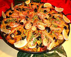 recette paella ' la vrais paella ..marseille avec tout ce poisson on ne peut faire qu'une bonne paella)