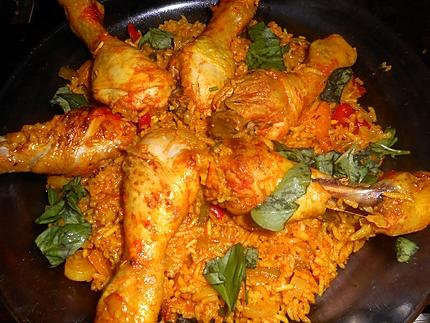 Recette De Pilons De Poulet Riz Pilaf Aux Poivrons