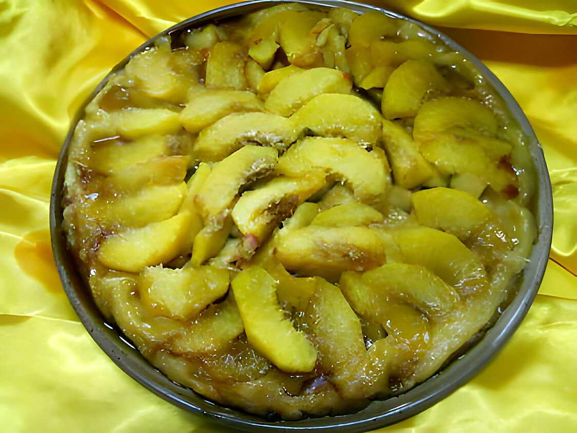 Recette de Tatin aux pêches jaunes