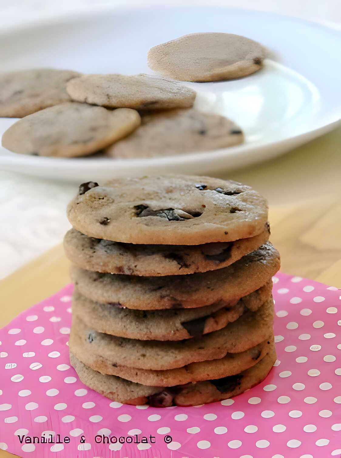 Recette De ~ Cookies Aux Pépites De Chocolat Noir *une Vraie Tuerie*