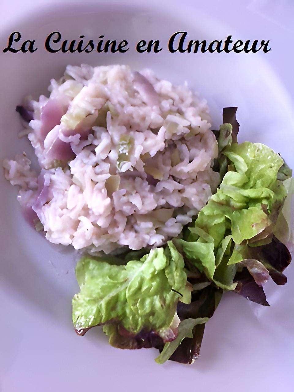 recette Risotto au poireaux facile