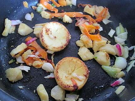 recette poulet   aux légumes   avec fond d artichaut