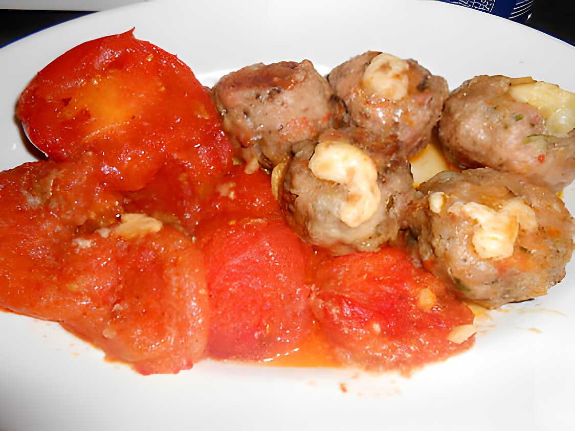 Recette De BOULETTES DE VIANDE FARCIES AU FROMAGE