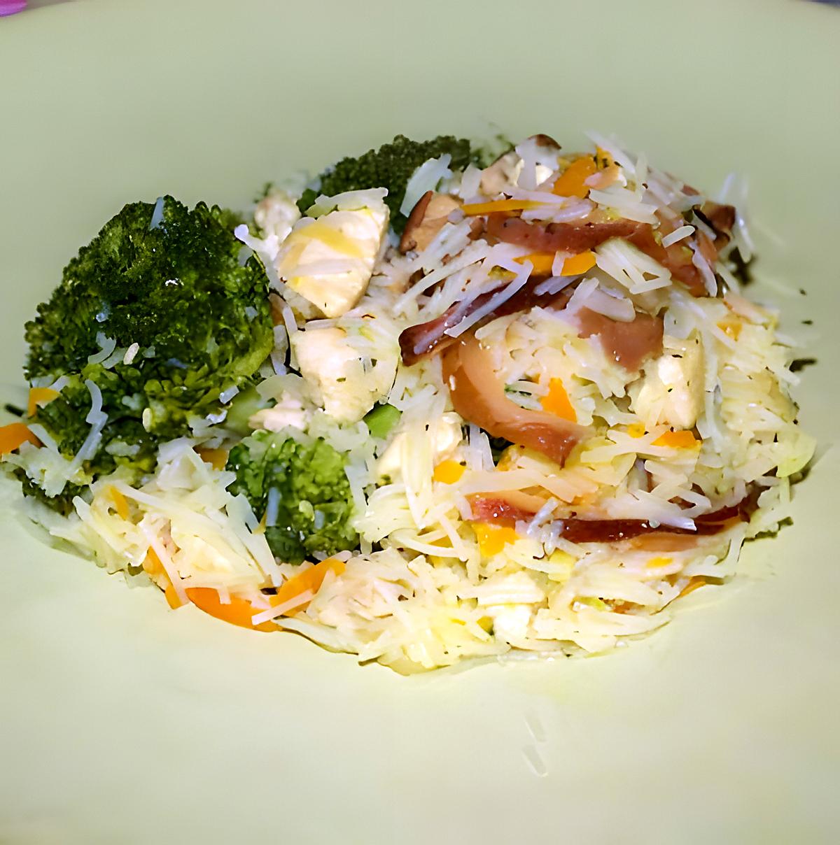 Poulet et légumes sautés aux vermicelles de riz - Rachel Cuisine