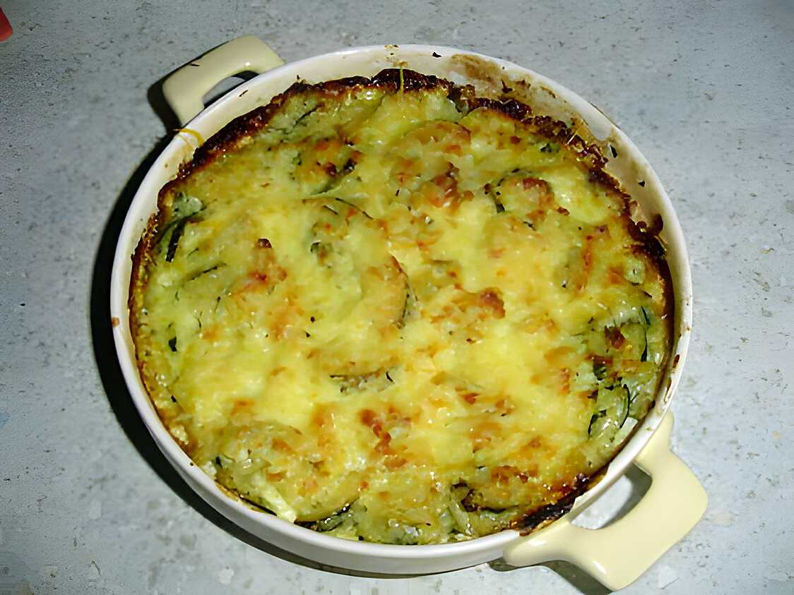 Recette de Gratin de courgettes au St Moret