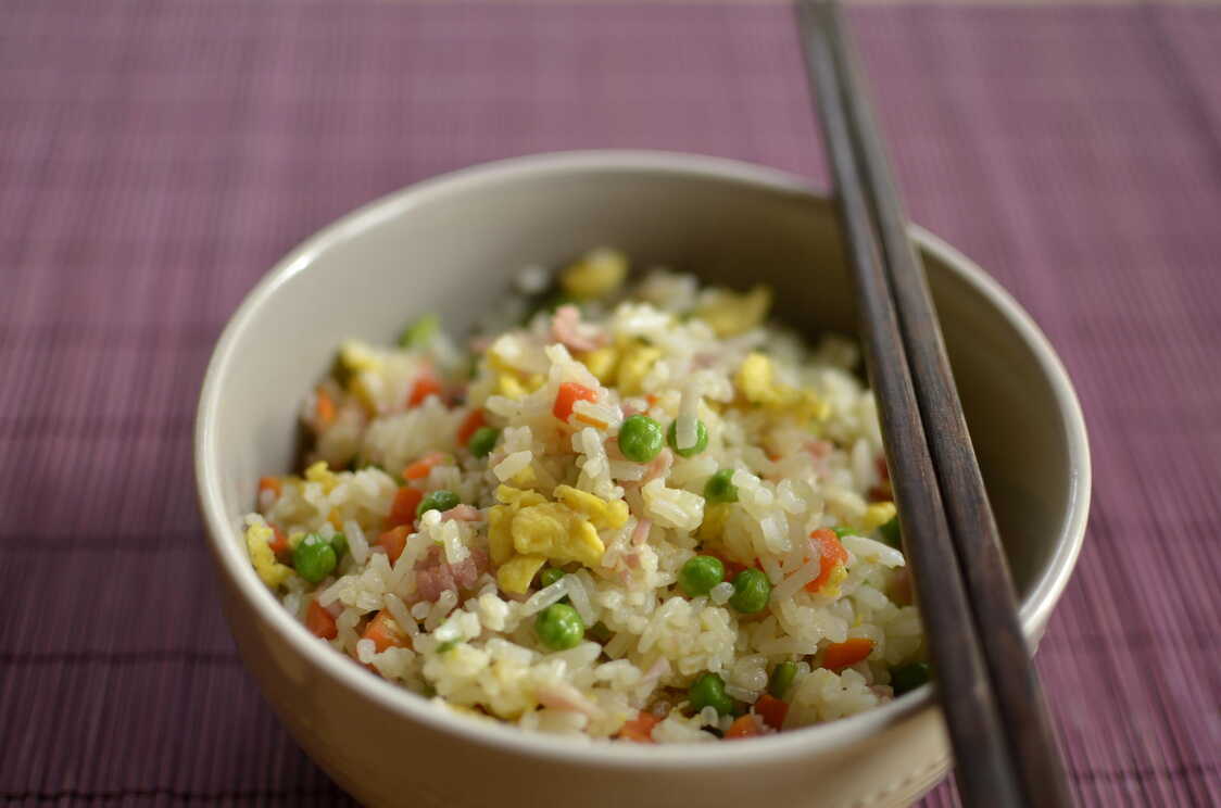 Recette Riz cantonnais au micro-ondes