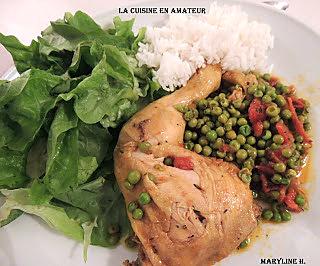 recette Carry de poulet