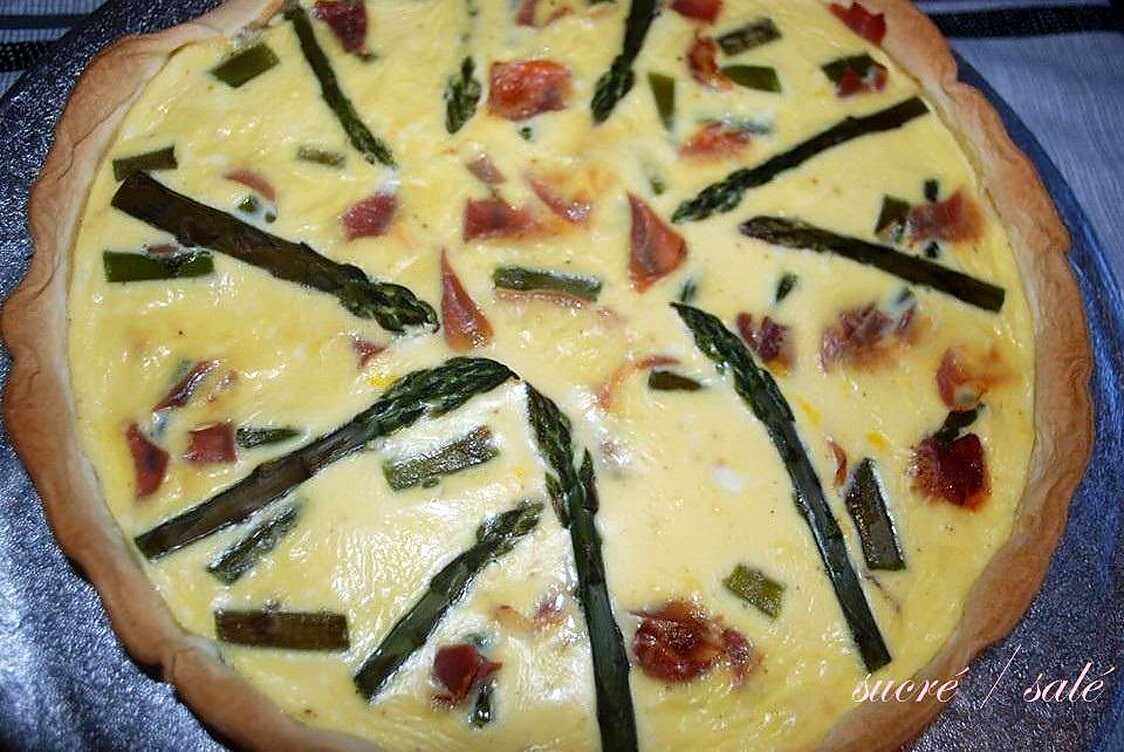 Recette De Quiche Aux Asperges Vertes Et Jambon Aoste