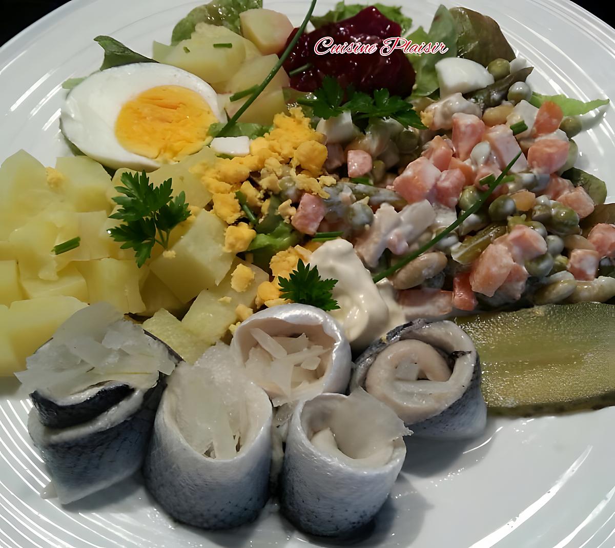 recette Rollmops et son assiette