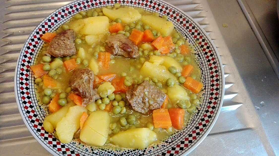 sauté de veau petit pois carotte cookeo