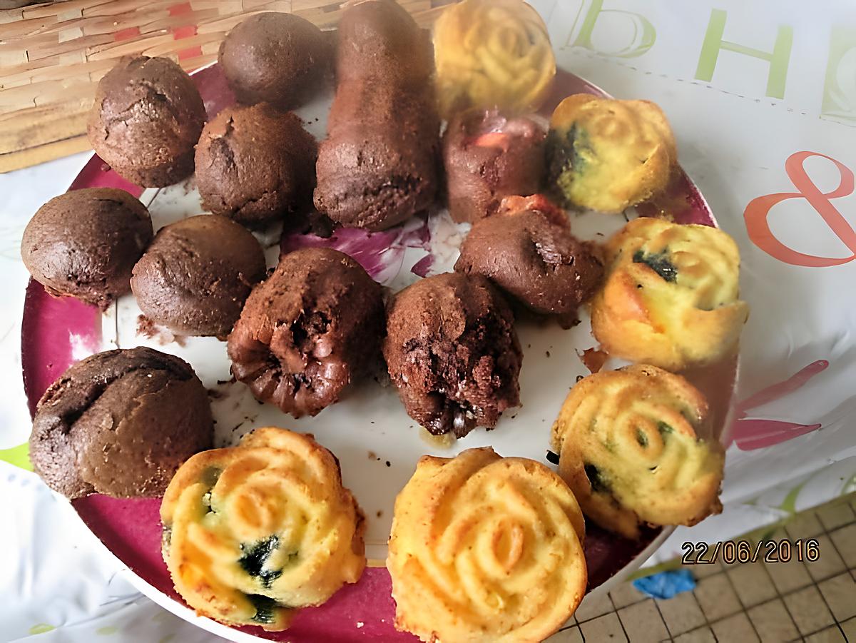 recette desserts muffins  myrtilles, ,  moelleux chocolat