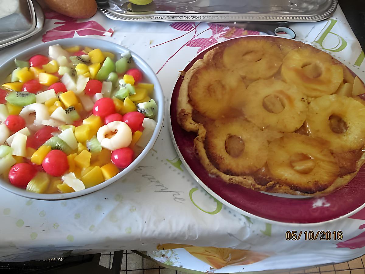 recette tarte  tatin  ananas  poires