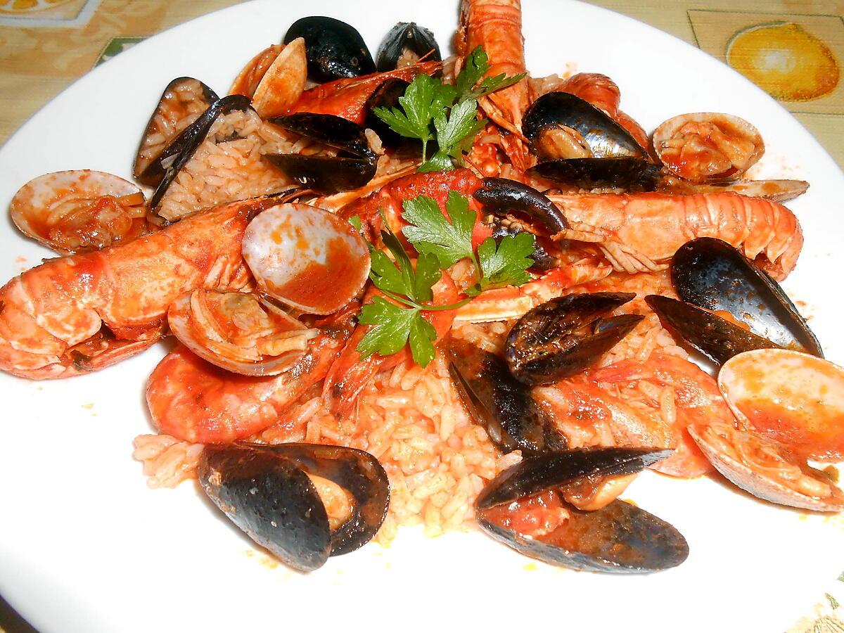 recette RISO ALLO SCOGLIO