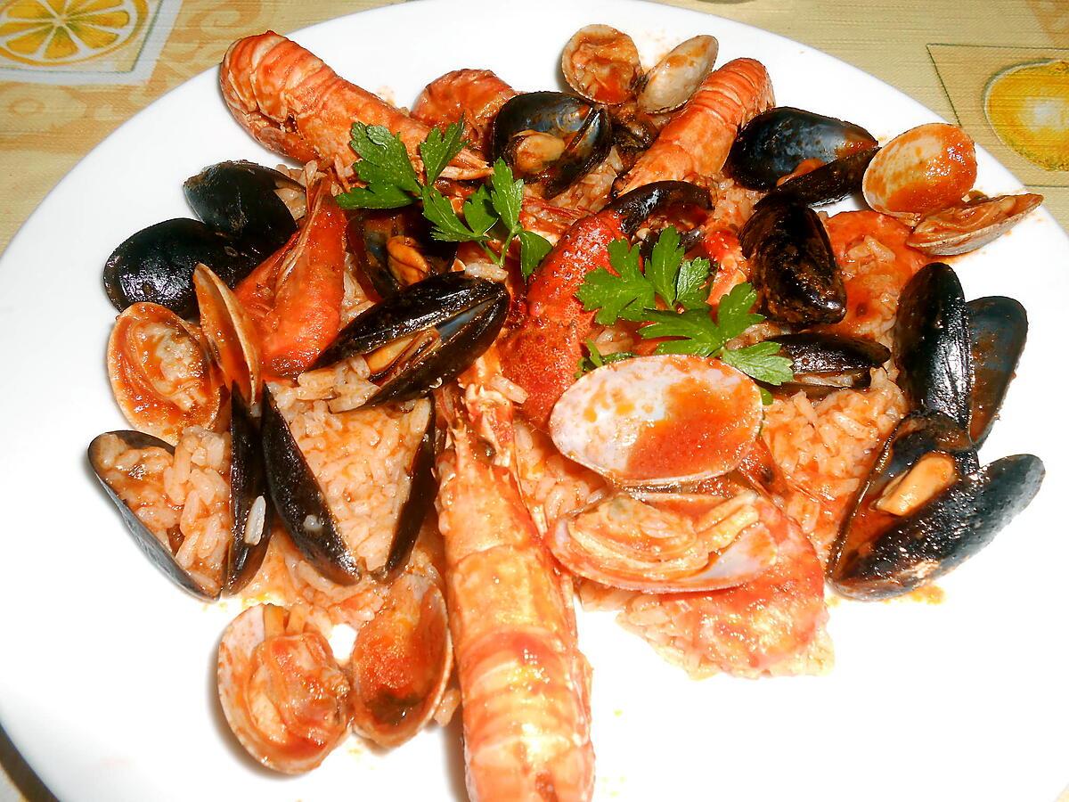 recette RISO ALLO SCOGLIO