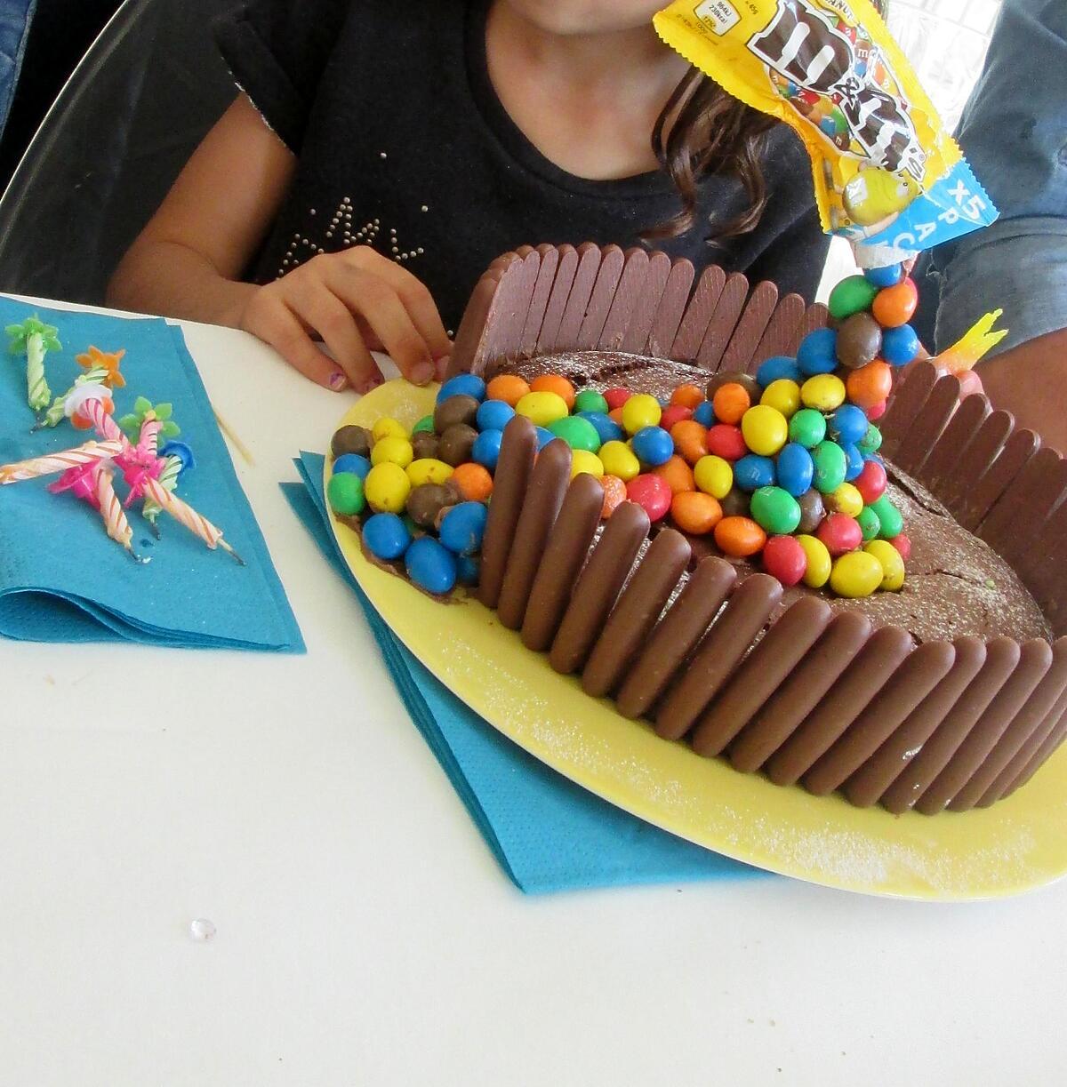 recette gateau  bonbons pour les 8 ans de norah