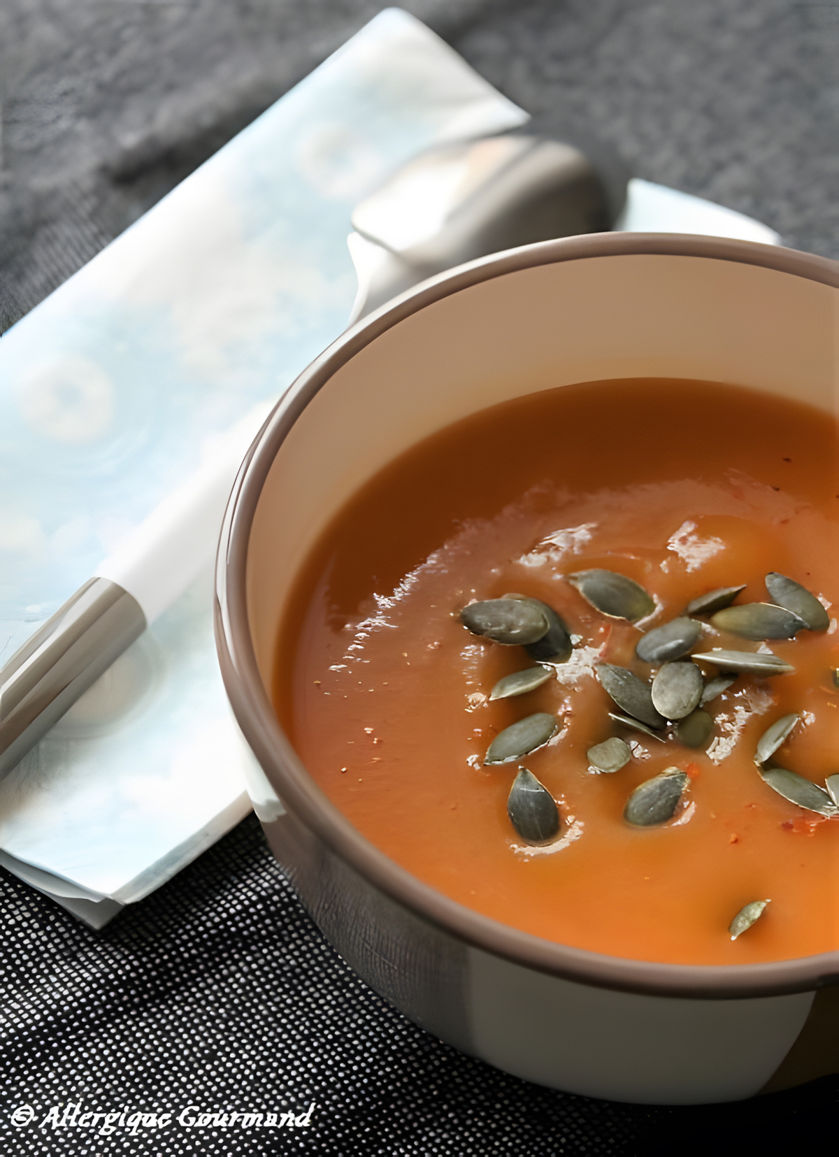 recette Velouté au potimarron, bio