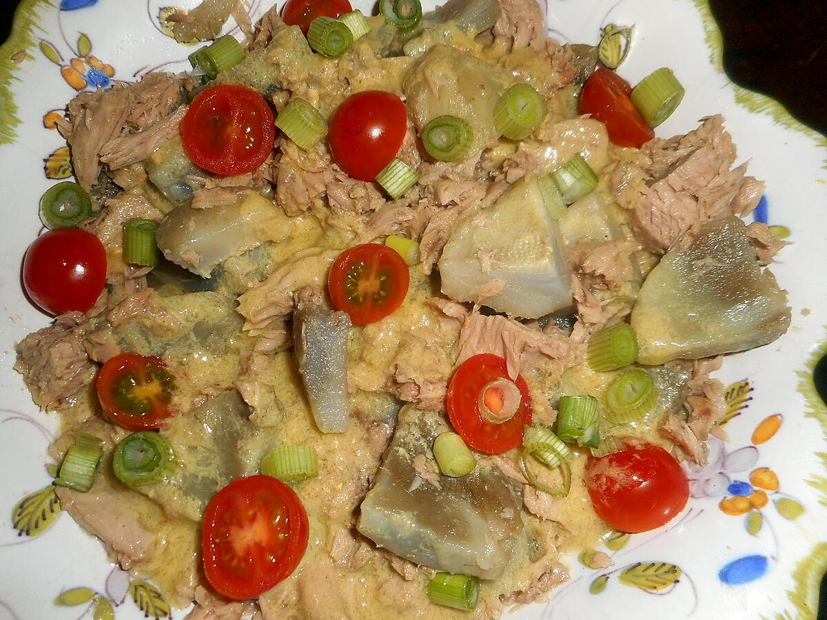 recette Salade de fonds d artichauts au thon