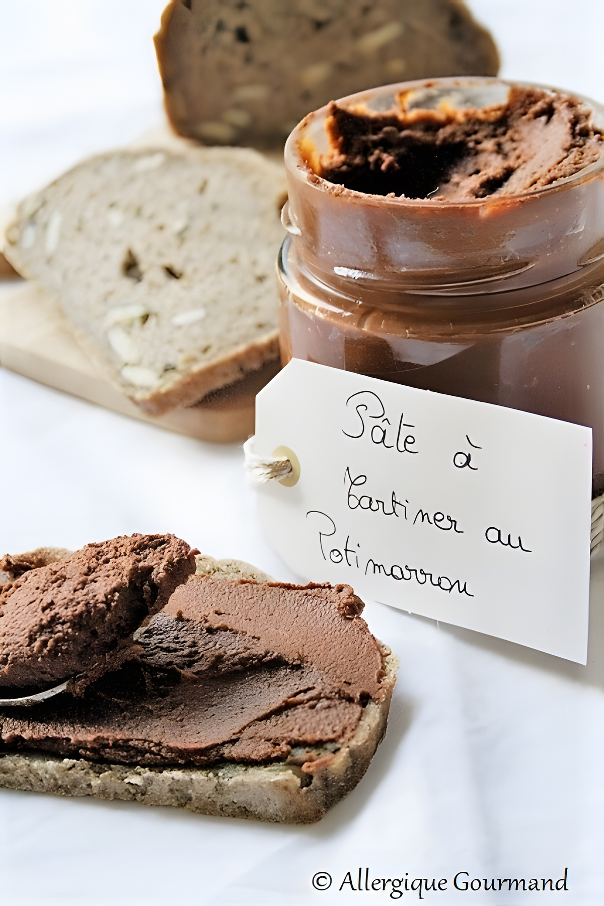 recette Pâte à tartiner au potimarron, bio {sans gluten / sans lait / sans oeufs}