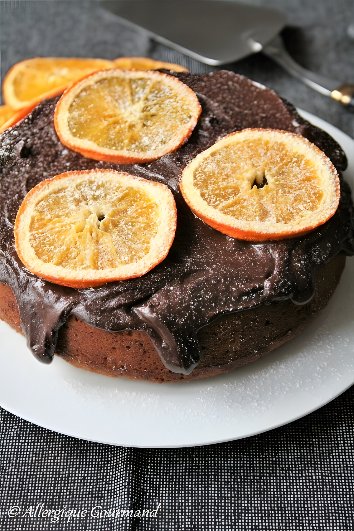 recette Cake à l'orange { sans gluten, sans lait, sans oeufs }