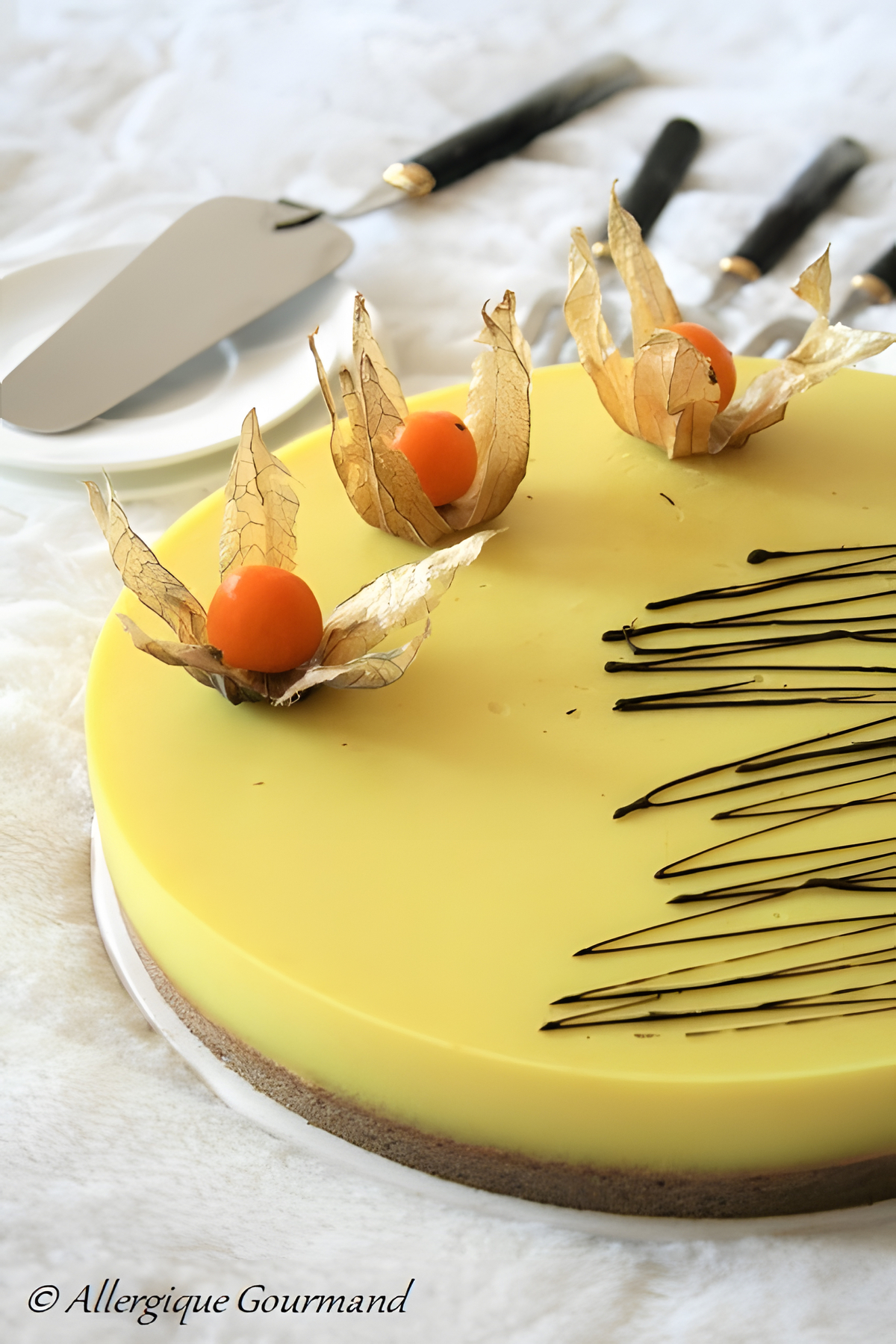 recette Entremet à la crème de citron et son biscuit { sans gluten sans lait sans oeufs }