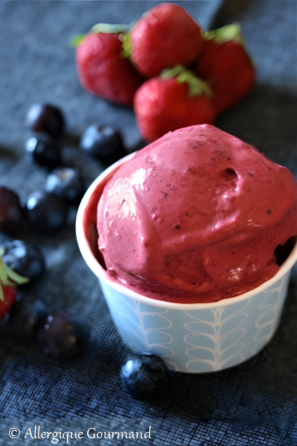 recette Glace aux fruits rouges sans sorbetière