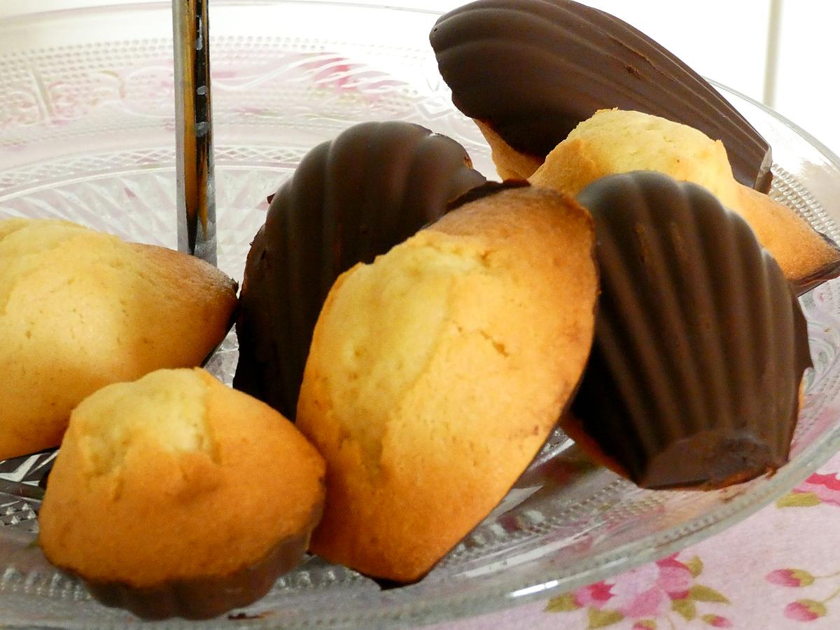 recette Madeleines en coque de chocolat:
