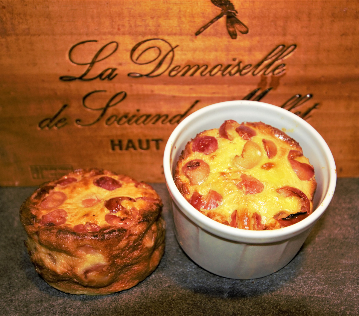 recette CLAFOUTIS PORTION AUX CERISES NAPOLEON