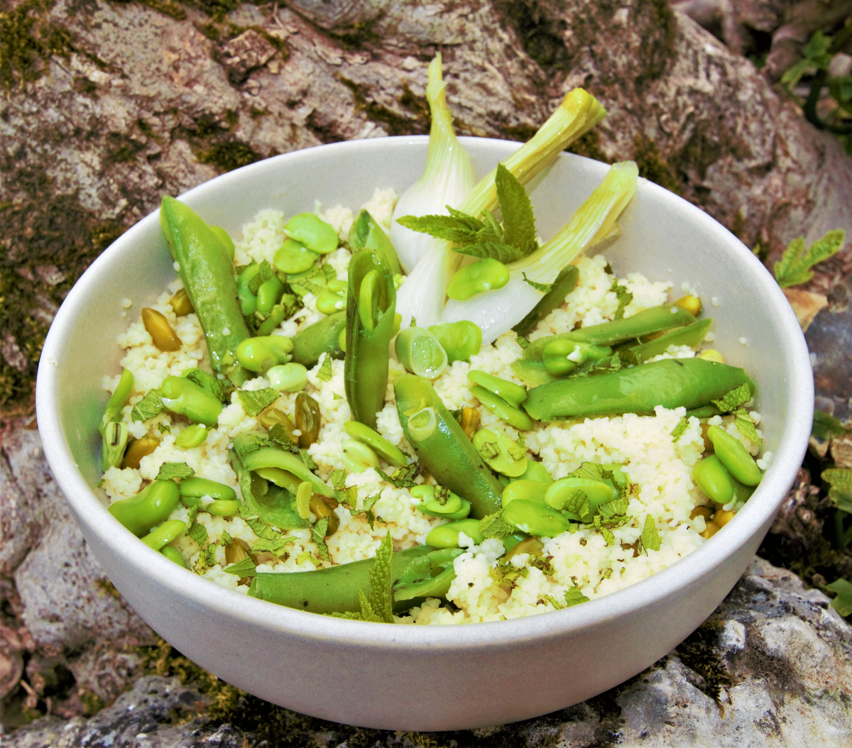 recette COUSCOUS AUX FEVES A MA FAçON