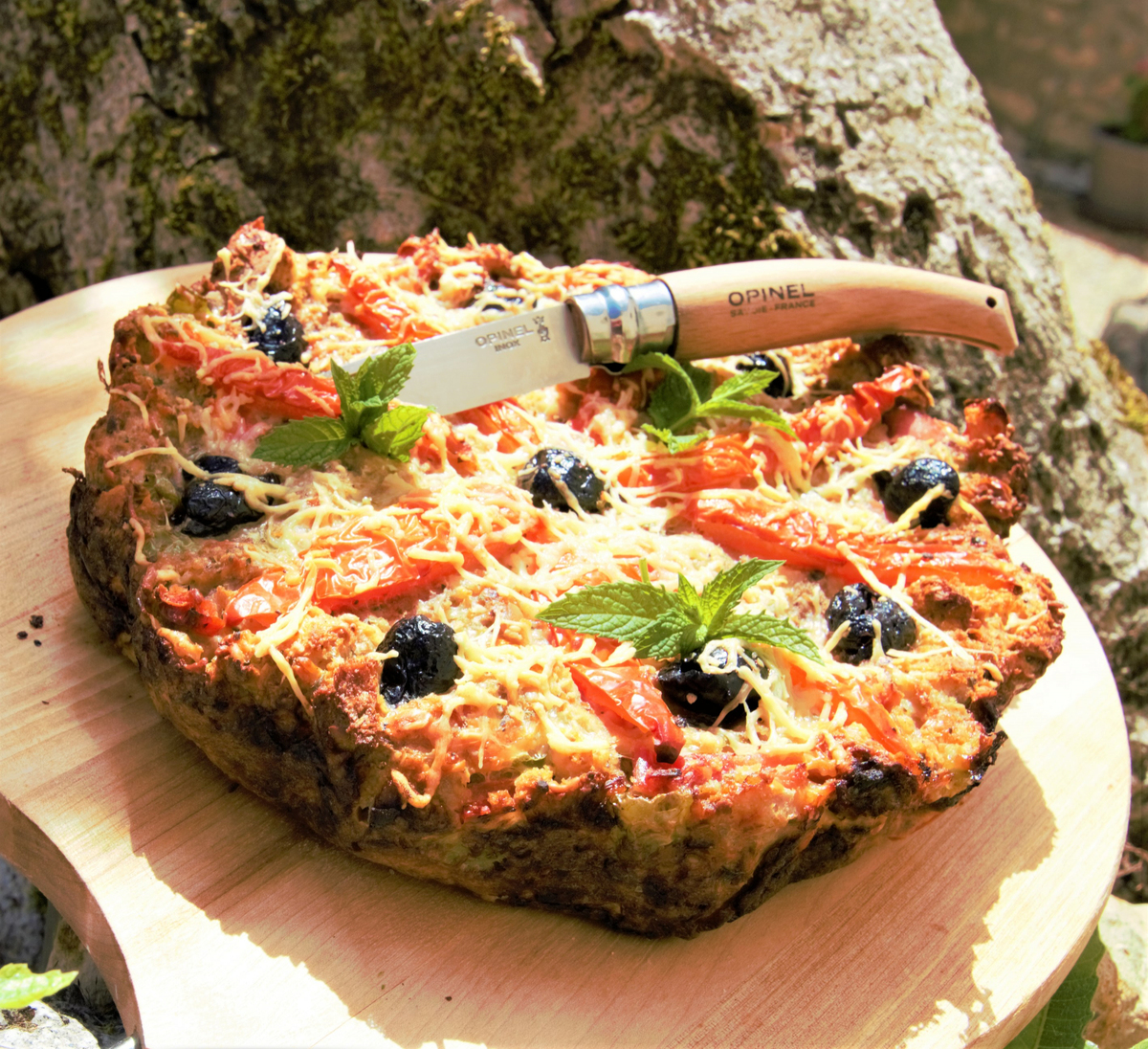 recette PIZZA APERO AU PAIN RASSIS