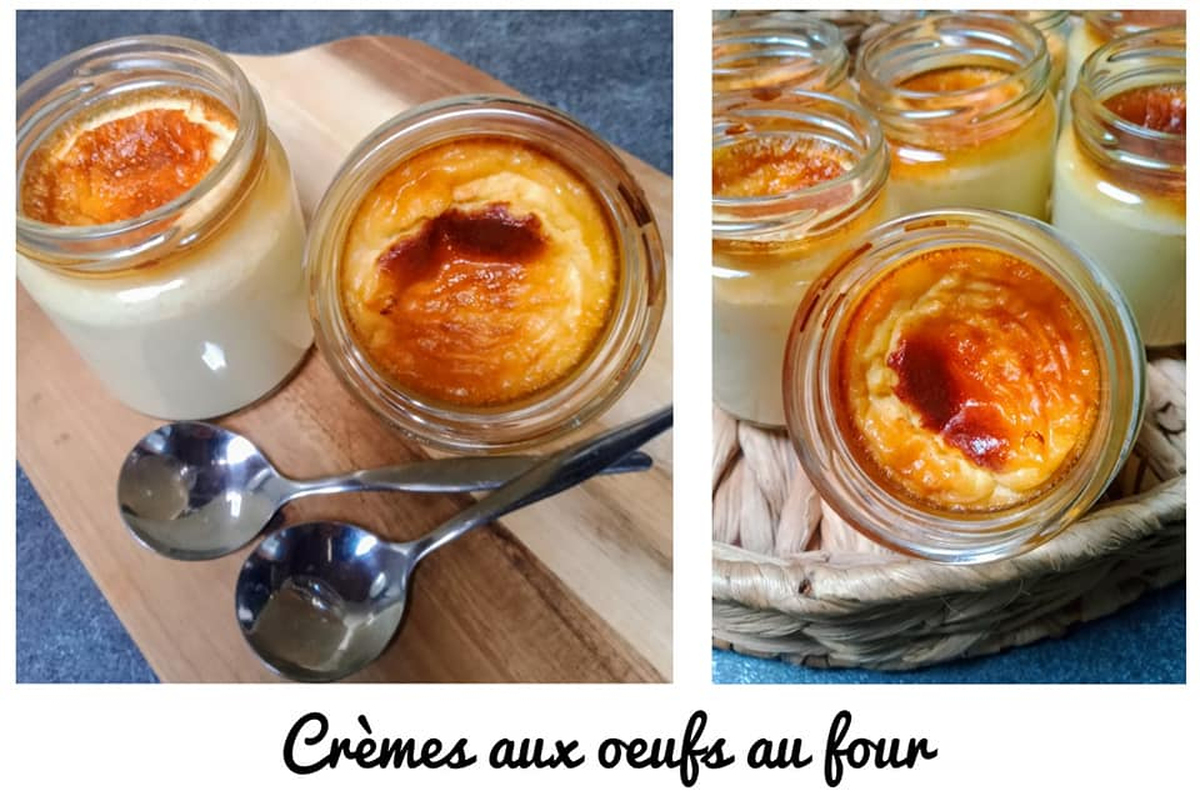 recette CREME AUX OEUFS AU FOUR