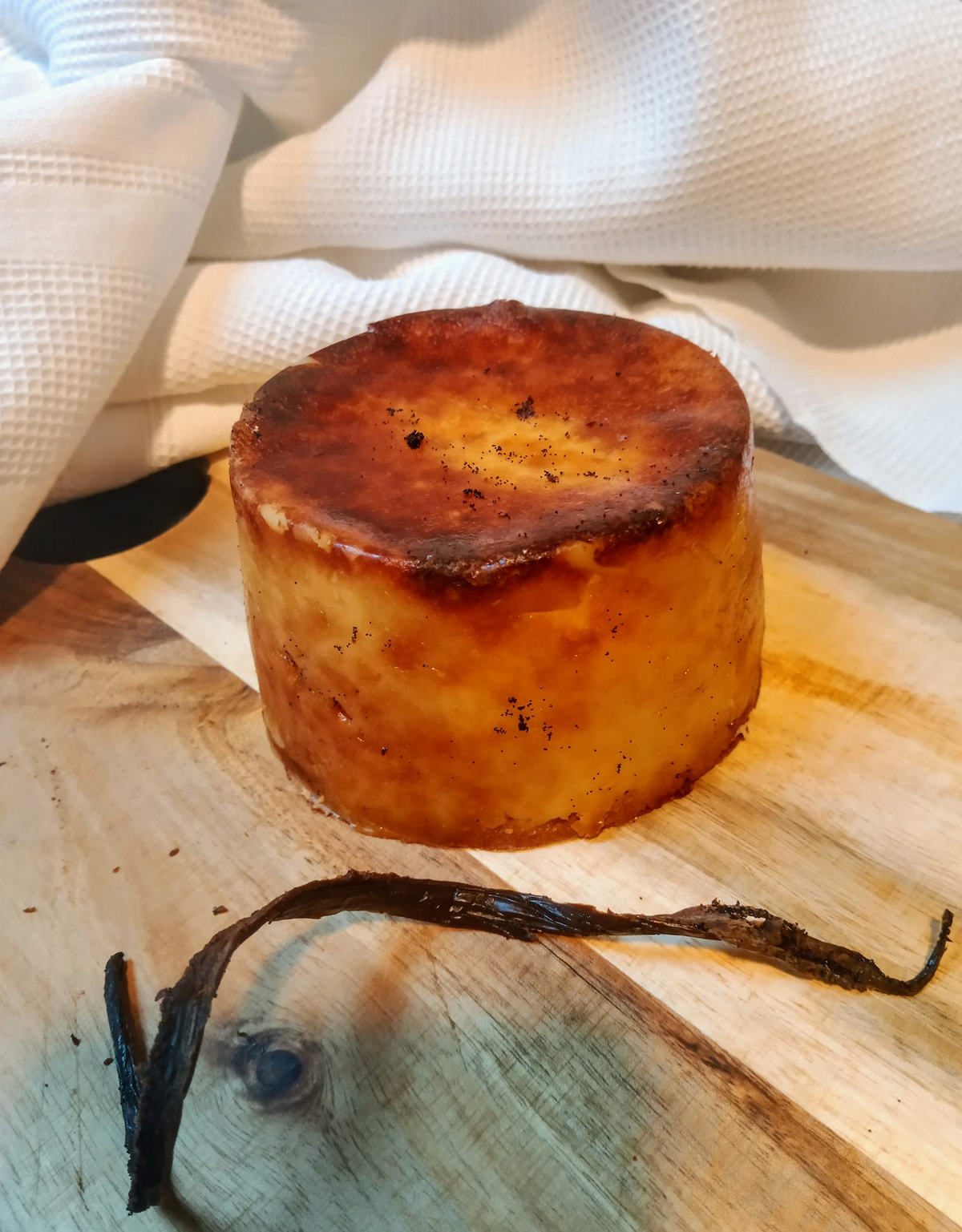 recette FLAN PATISSIER SANS PATE AU LAIT VEGETAL & VANILLE  DE MADAGASCAR