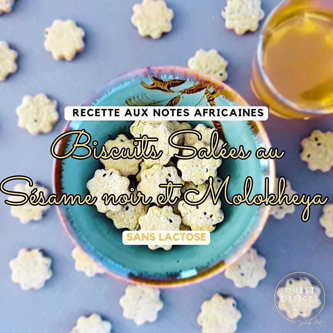 Recette De Biscuits Apéritifs Au Sésame Noir Et Molokheya 