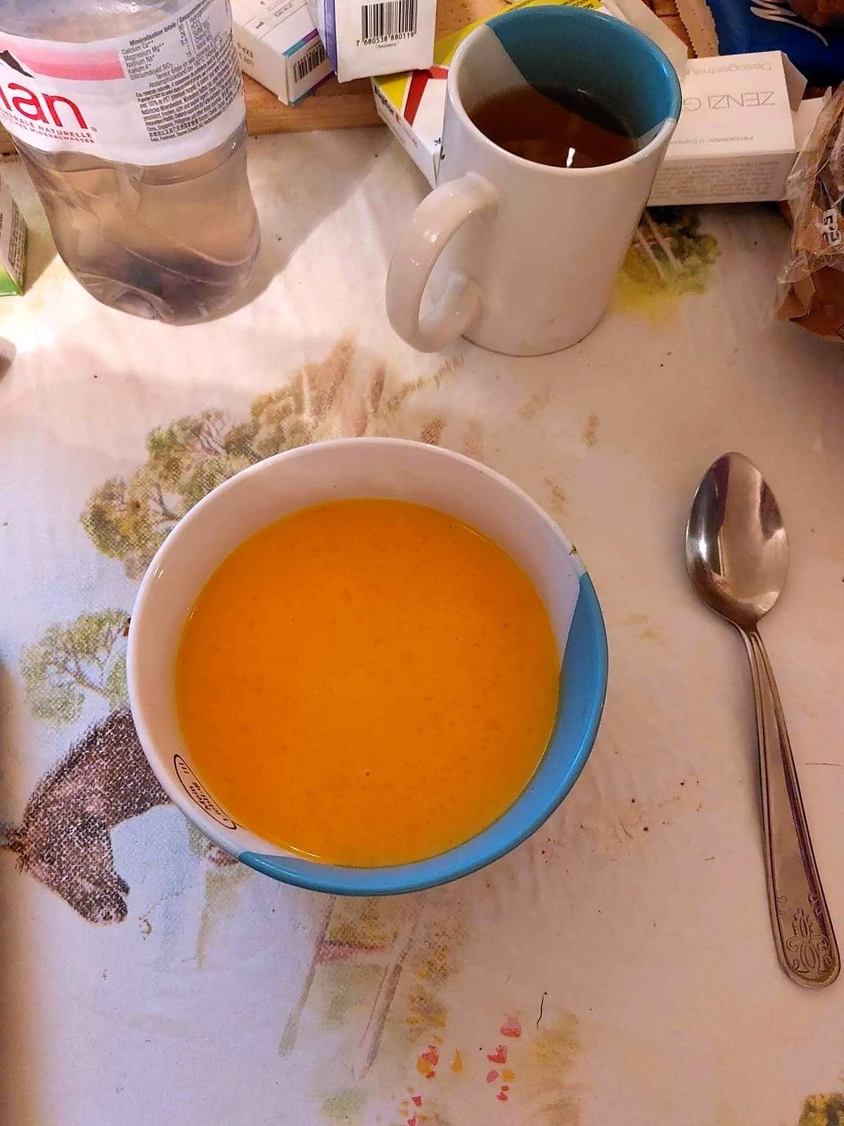 recette Soupe à la carotte
