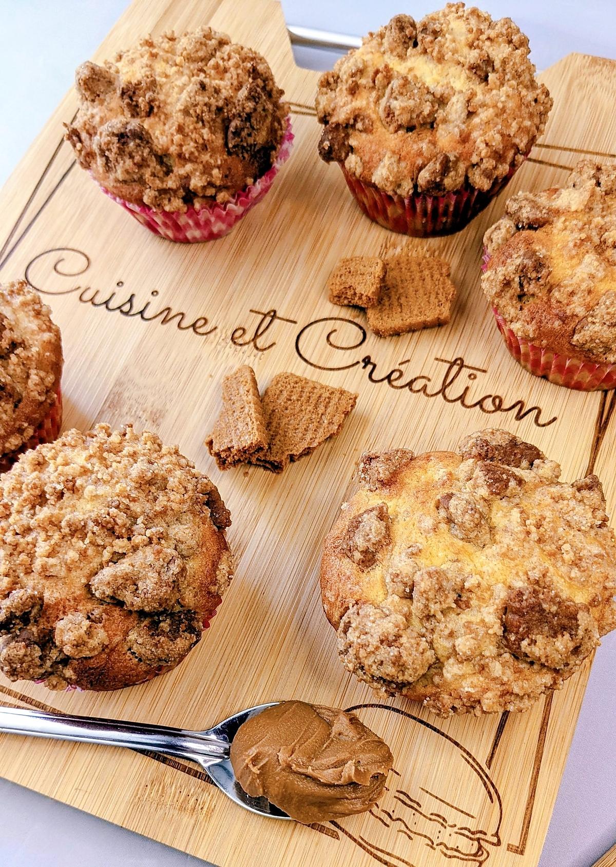 recette Muffins facile au crumble spéculoos