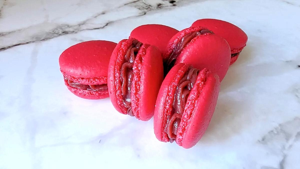 recette Macarons à la framboise facile