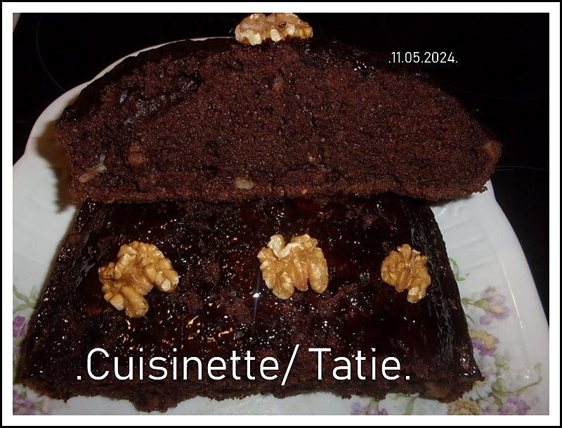 recette Gâteau aux noix chocolaté.au cake factory.
